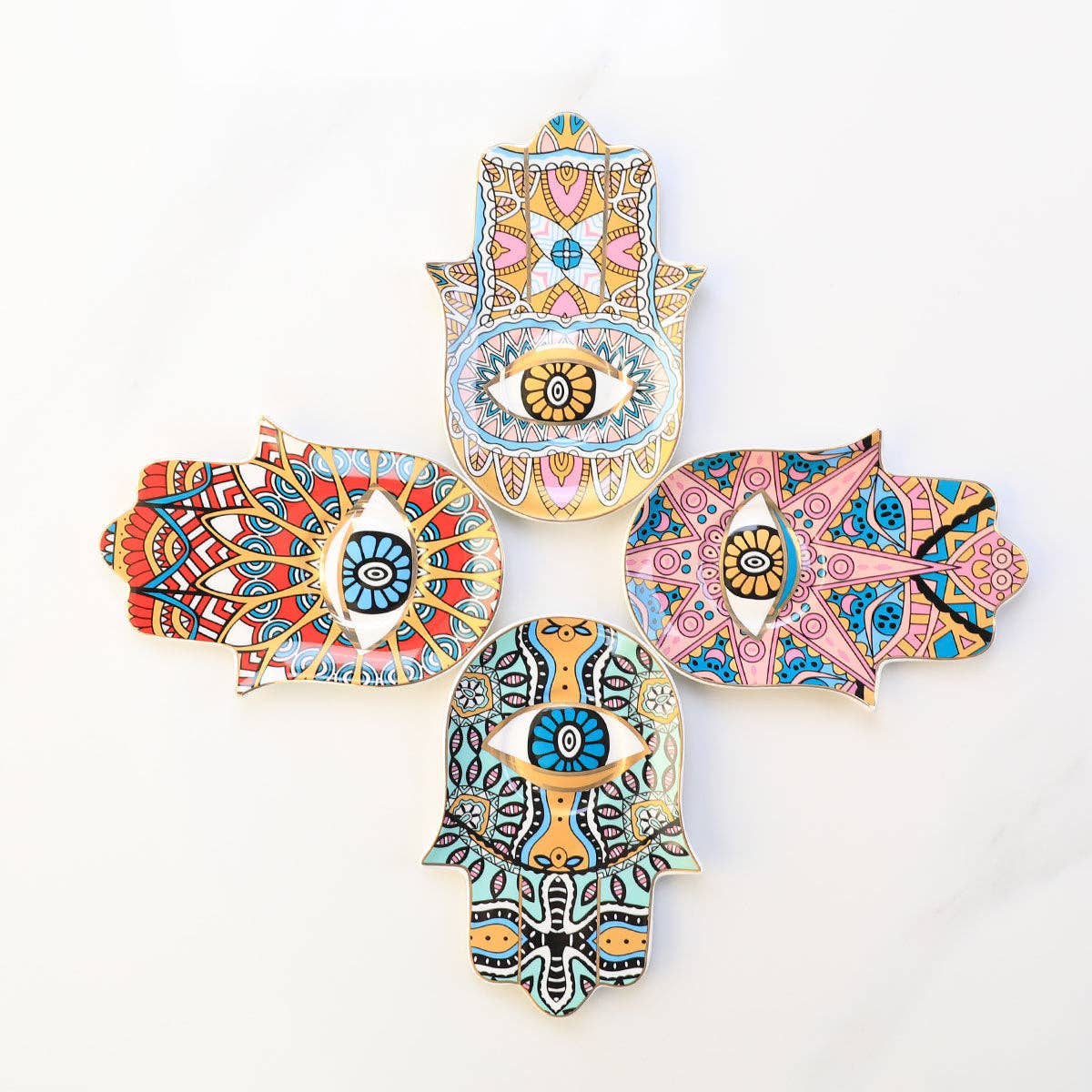 Evil Eye-Good Looking Eye Dish-Vibrant Red - HER Home Design Boutique